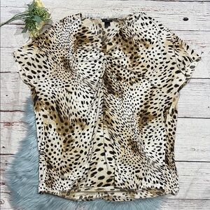 Natori Leopard Animal Print Cover Up Mini Dress